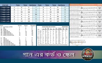 গান এর কর্ড ও স্কেল…